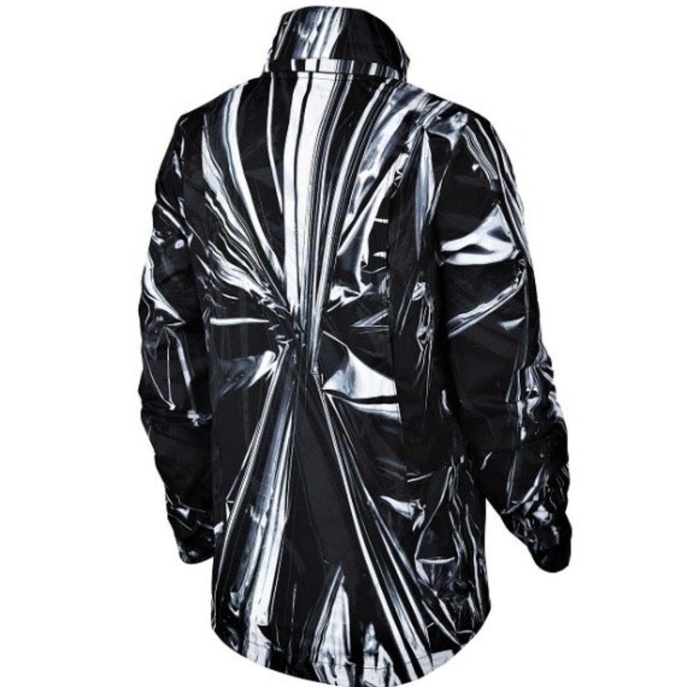 Nike Shield Full-Zip Running Jacket Hood Ghost Flash Reflective Extra-Large $150 - Picture 4 of 12